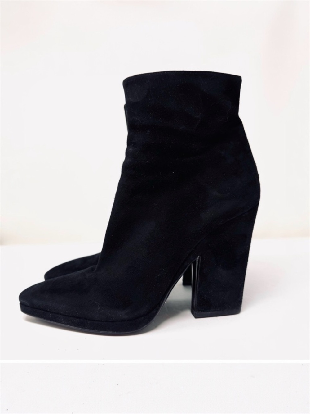 PRADA black suede ankle boots, made in Italy, size 39